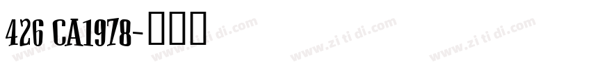 426 CA1978字体转换